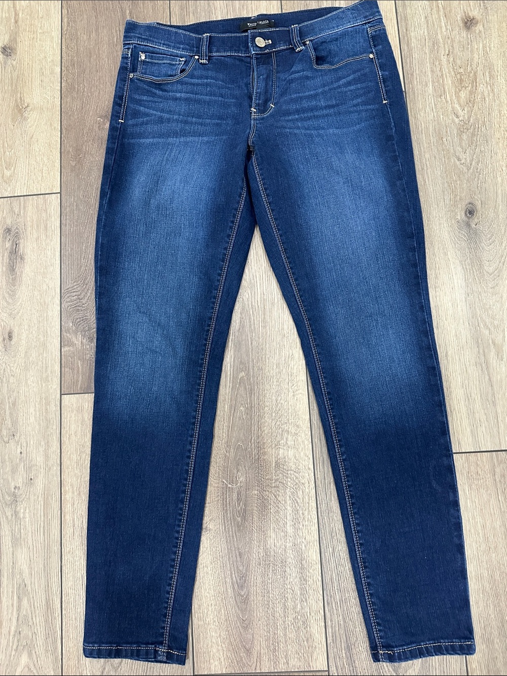 White House Black Market Dark Blue Skinny Jeans